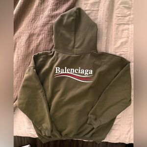Balenciaga Hoodie Olive green NEW